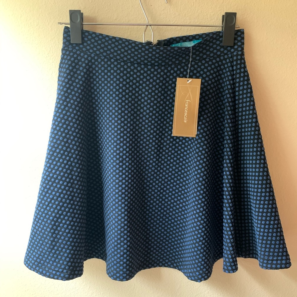 Francesca’s Blue Skater Skirt- Size S